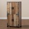 Baxton Studio Cyrille Farmhouse Rustic Finished Wood 4-Door Shoe Cabinet 169-10888 - alternate 5